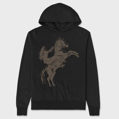 Girl Equitation Horse Two Feet, Hanorac Oversize Barbati (Unisex)