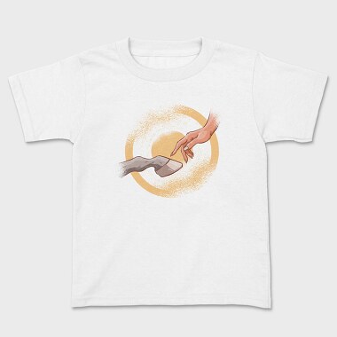Girls Hand And Horse Touching, Tricou Copii