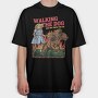 Girl With Three Head Dog, Tricou Oversize Barbati (Unisex)