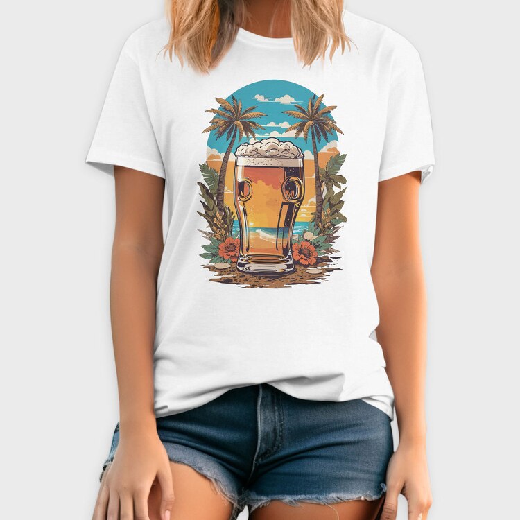Tropical Beer Beach, Tricou Barbati (Unisex)