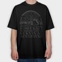 Survival Adventure Camping Bushcraft, Tricou Oversize Barbati (Unisex)