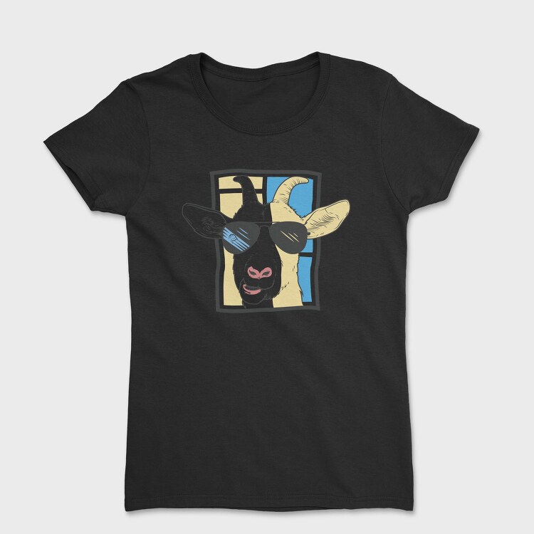 Goat With Sunglasses, Tricou Femei