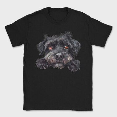 Black Peeking Dog, Tricou Barbati (Unisex)