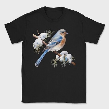 Blue Bird Snow, Tricou Barbati (Unisex)