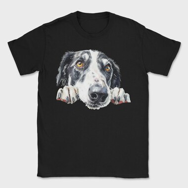 Borzoi Peeking Face, Tricou Barbati (Unisex)