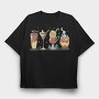 Tropical Drinks And Cocktails Christmas, Tricou Oversize Barbati (Unisex)