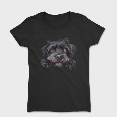 Black Peeking Dog, Tricou Femei