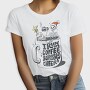 Coffee Christmas Skeleton Anti Santa Addicted, Tricou Femei