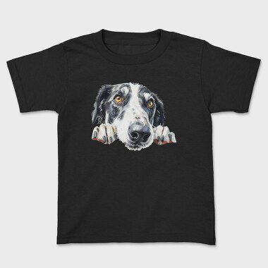 Borzoi Peeking Face, Tricou Copii