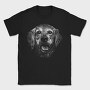 Golden Retriever Monochrome, Tricou Barbati (Unisex)