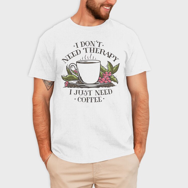 Coffee Drink And Grapes Coffecup, Tricou Barbati (Unisex)