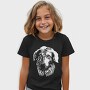Majestic Dog Portrait Borzoi, Tricou Copii