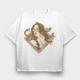 Girl Snakes, Tricou Oversize Barbati (Unisex)