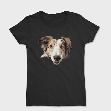 Borzoi Peeking, Tricou Femei
