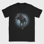 Girl Riding Wolf, Tricou Barbati (Unisex)