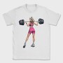 Girl Lifting Weights, Tricou Barbati (Unisex)