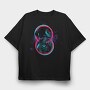 Girl Colorful, Tricou Oversize Barbati (Unisex)