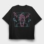 Girl 80 S, Tricou Oversize Barbati (Unisex)
