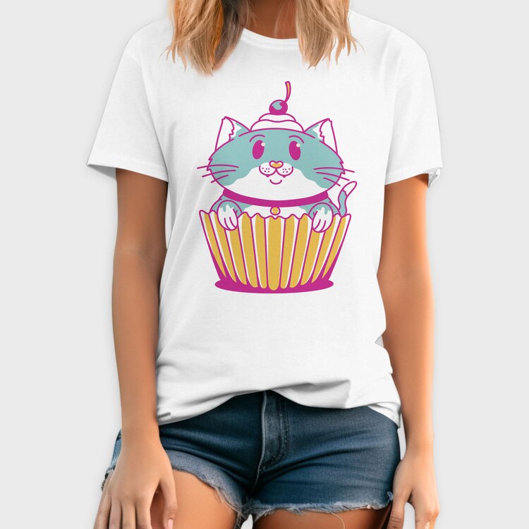 Sweet Cupcake Cat Muffin, Tricou Barbati (Unisex)