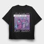 Vaporwave Arcade Quote, Tricou Oversize Barbati (Unisex)