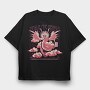 Majestic Dragon In The Clouds, Tricou Oversize Barbati (Unisex)