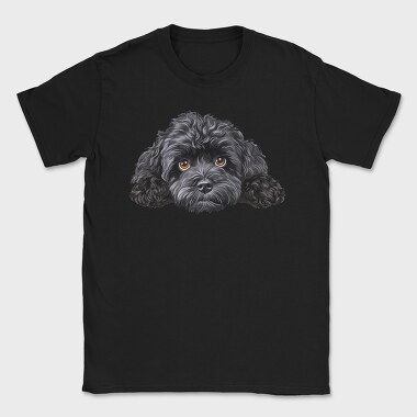 Black Pekingese Peeking, Tricou Barbati (Unisex)