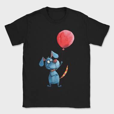 Blue Dog Balloon, Tricou Barbati (Unisex)