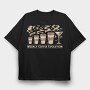 Coffee Drink Evolution Weekly, Tricou Oversize Barbati (Unisex)