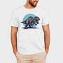 Fierce T Rex Dinosaur, Tricou Barbati (Unisex)