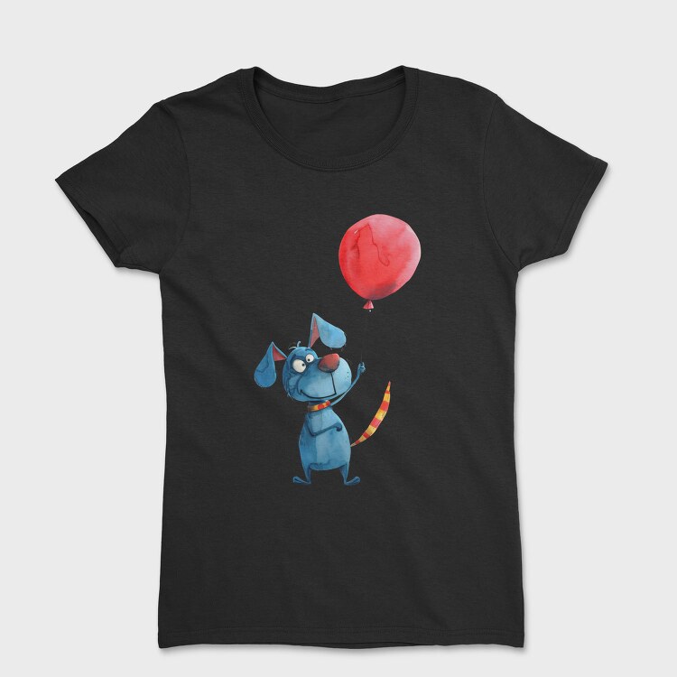 Blue Dog Balloon, Tricou Femei