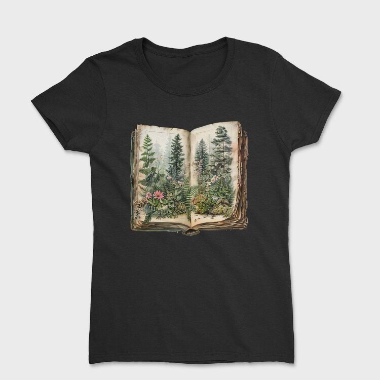 Book Forest Flowers, Tricou Femei