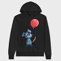 Blue Dog Balloon, Hanorac Oversize Barbati (Unisex)