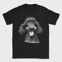 Black Poodle Smile, Tricou Barbati (Unisex)
