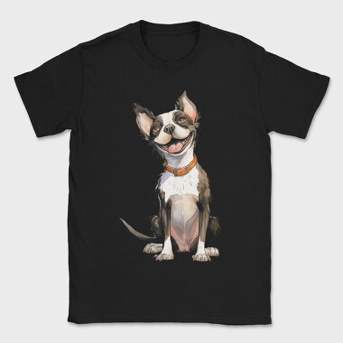 Boston Terrier Smile, Tricou Barbati (Unisex)