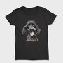 Black Poodle Smile, Tricou Femei