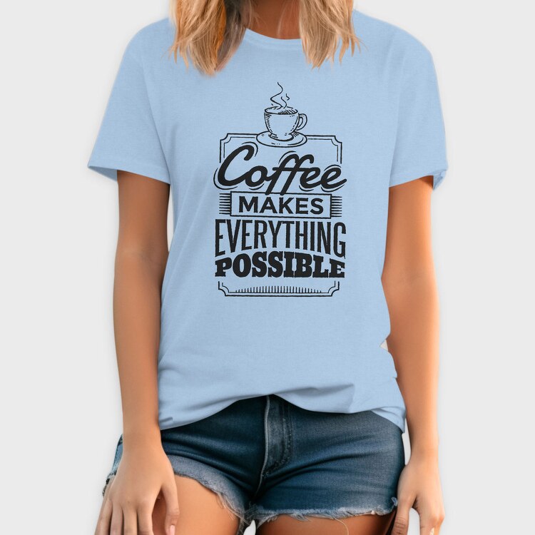 Coffee Quote, Tricou Barbati (Unisex)