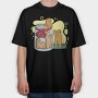 Ginger Cookie Escape Jar, Tricou Oversize Barbati (Unisex)