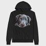 Blue Lacy Peeking, Hanorac Oversize Barbati (Unisex)