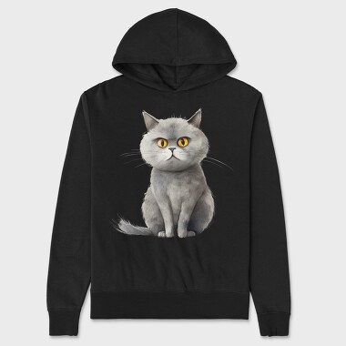 British Shorthair 1, Hanorac Oversize Barbati (Unisex)