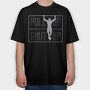 Man Doing Pull Ups Calisthenics Pull Up Shut Up, Tricou Oversize Barbati (Unisex)