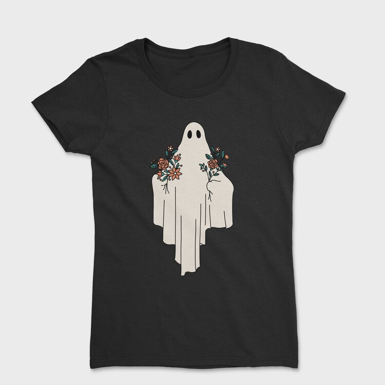Ghost With Flowers, Tricou Femei