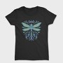 Floral Dragonfly Watercolor, Tricou Femei