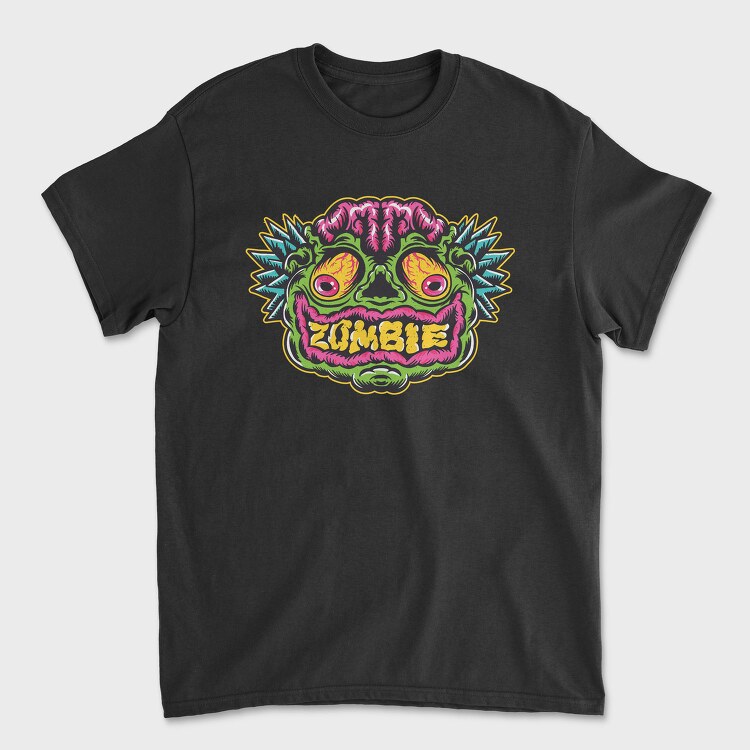 Zombie Face Halloween, Tricou Barbati (Unisex)