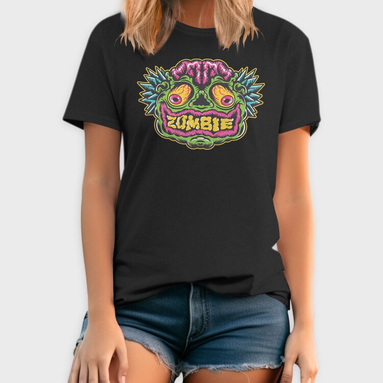 Zombie Face Halloween, Tricou Barbati (Unisex)