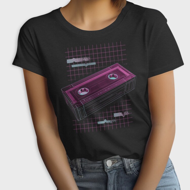 Vaporwave Vhs, Tricou Femei