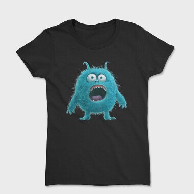 Blue Monster Face, Tricou Femei