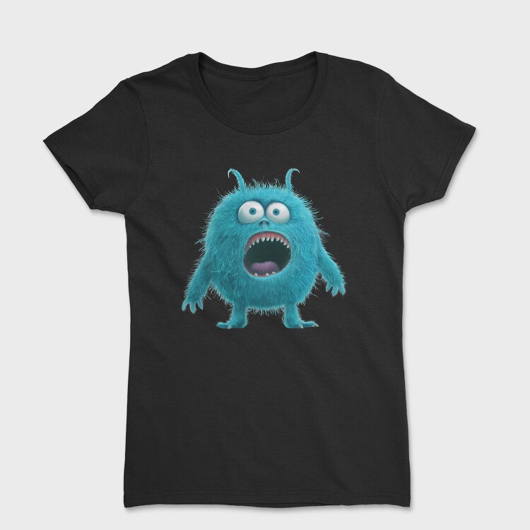 Blue Monster Face, Tricou Femei