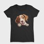 Brittany Peeking Dog, Tricou Femei