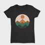Geometric Retro Mountains, Tricou Femei