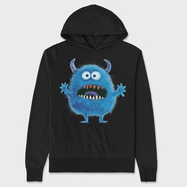 Blue Monster Mood, Hanorac Oversize Barbati (Unisex)